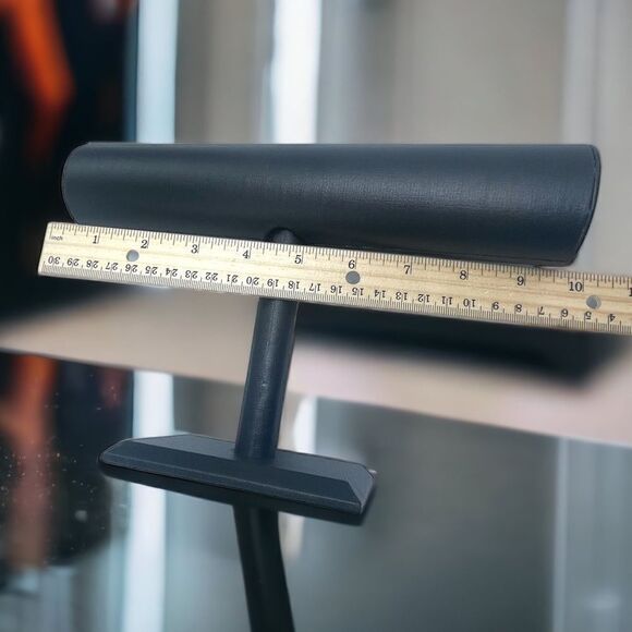 Bracelet Bar l Black l Leatherette l  Medium - 10”  l New - Picture 2 of 11